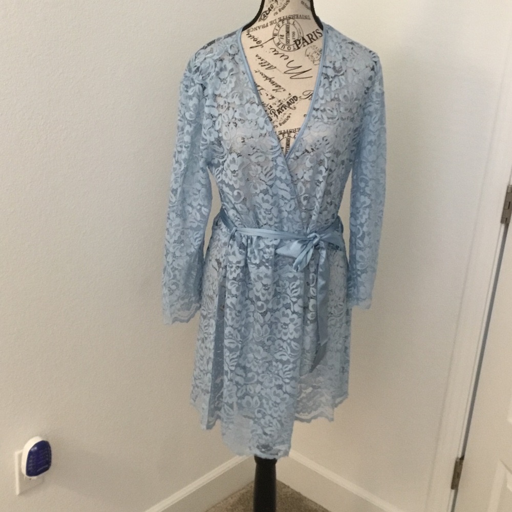 COSABELLA  NWT Blue Lace Wrap Robe - Women Intimates & Sleepwear